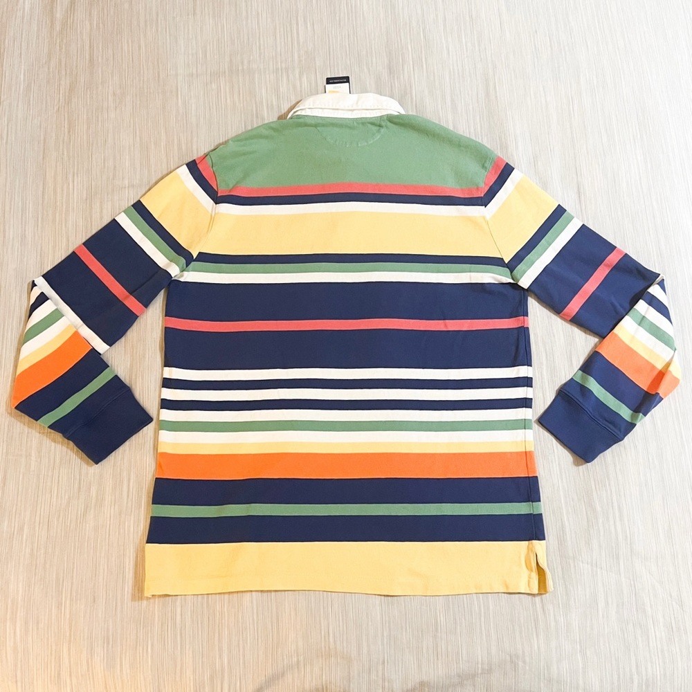 POLO RALPH LAUREN Blue Multi Classic Fit Striped Iconic Rugby Shirt🔥🔥🔥 - Picture 9 of 16